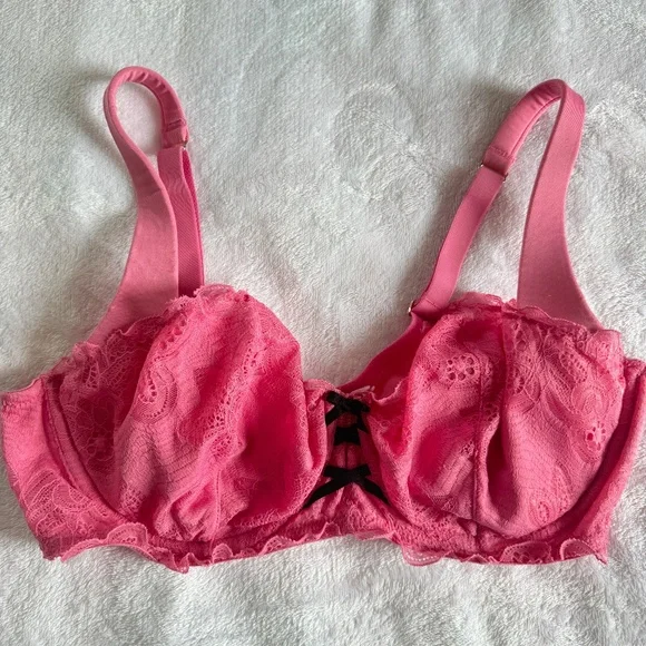 Cacique Pink Unlined Balconette 38DD - Picture 5 of 11